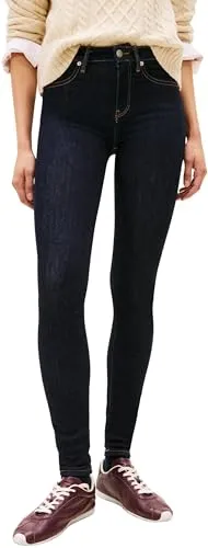Tommy Hilfiger Damen Jeans Hose Como Skinny Fit, Blau (Nos Rinse), 28W/24L - Jeans im 5-Pocket-Style mit optimaler Passform, aus 50% nachhaltiger Baumwolle, ideal für Büro-Look oder Alltag, hoher Tragekomfort und figurbetont.