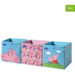 LIFENEY Peppa Wutz Aufbewahrungsboxen 3er Set in blau von LIFENEY