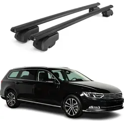 OMAC Dachträger Gepäckträger für VW Passat B8 Variant 2015-2019 - Dachgepäckträger aus hochwertigem, leichtem Aluminium mit abnehmbarem Design, ideal für Outdoor-Abenteuer und vielseitige Nutzung.