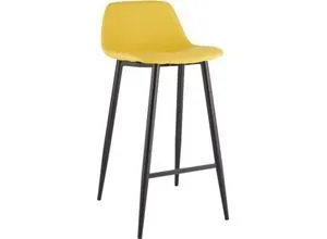 Paperflow Barhocker Saffran mit schwarzen Beinen in gelb von Paperflow