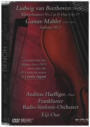 DVD Beethoven / Mahler Klavierkonzert Nr. 2 / Sinfonie Nr. 5 STILL SEALED