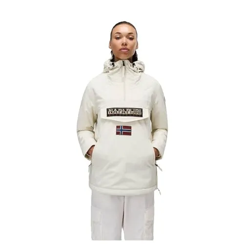 Napapijri Rainforest Pocket 4 Jacket S - Beige - Stylische und funktionale Jacke für wechselhaftes Wetter, ausgestattet mit praktischen Taschen und einem bequemen Schnitt für optimalen Tragekomfort.