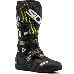 Sidi Crossair The Arsenale Stiefel - Schwarz/Neon-Gelb - Größe 41 EU - Leichte MX-Stiefel für Profi-Fahrer. Mit innovativem Flex-System und Vibram-Sohle für optimalen Grip. Ideal für Hard Enduro und Superenduro. Hohe Sicherheit und Komfort bei jedem Einsatz.