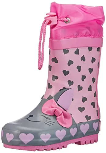 Playshoes Jungen Unisex Kinder Gummistiefel Katze, 20 EU von PLAYSHOES