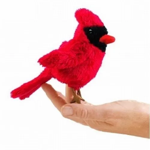 Folkmanis 2743 Fingerpuppe Kardinalsvogel