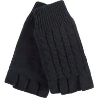 HEAT HOLDERS Damen Winter-Thermo-Fingerlose Handschuhe mit Zopfmuster