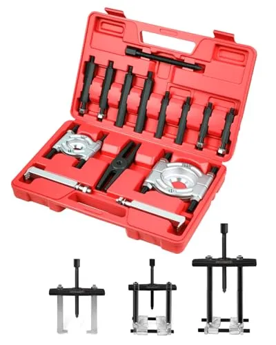 DAYUAN 14 TLG Lagerabzieher Set Polradabzieher Trennmesser Satz Lager Abzieher inkl. Koffer