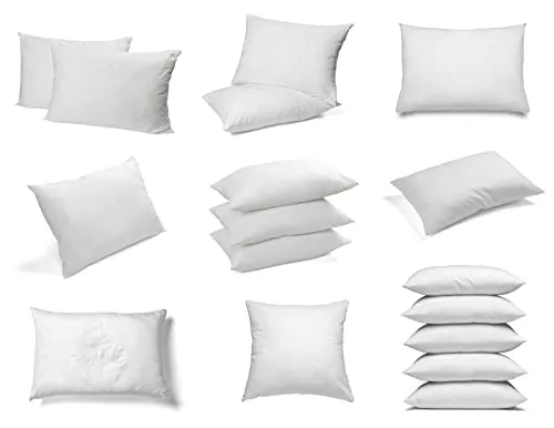 sunnypillow Premium Kopfkissen 5er Set Kissen 40x80 cm Füllung - Kissenfüllung Füllkissen Innenkissen Sofakissen groß - fest gefüllt, für Allergiker geeignet
