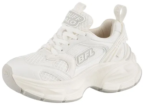 Buffalo Sportlicher Schnürer in Weiß in beige von Buffalo