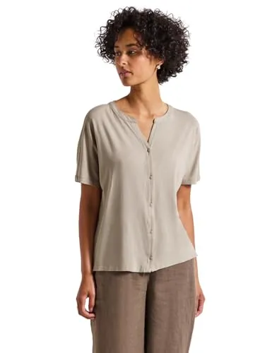 STREET ONE Damen T-Shirt, Gr. 38, morning beige von Street One