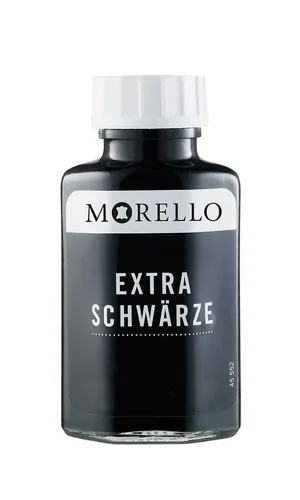 Morello Extra Schwärze Lederfarbe schwarz matt 50 ml