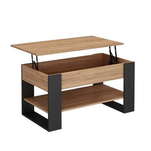 Vicco Couchtisch Lifto, Eiche/Anthrazit mit Liftfunktion in braun von Vicco