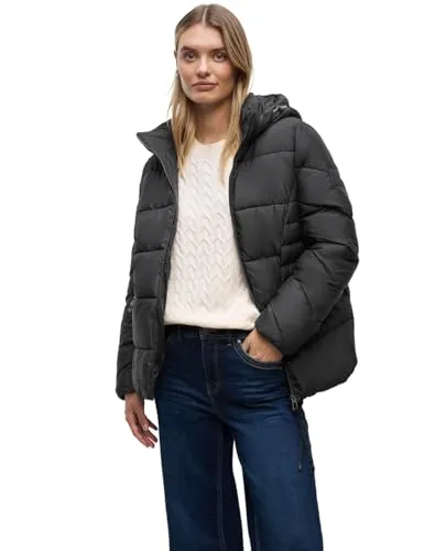 Street One Damen 2005314 Kurze Steppjacke, Schwarz, 42 EU