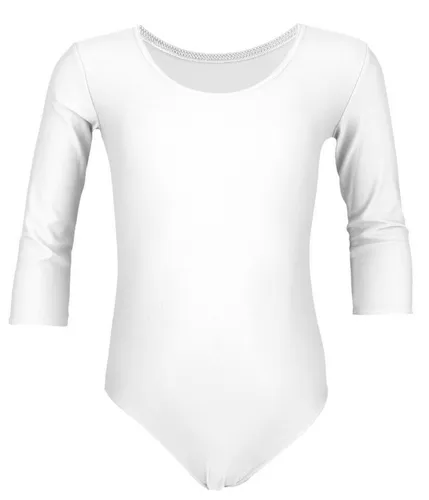 Aquarti Turnanzug Aquarti Mädchen Ballett Trikot 3/4 Arm Gymnastik Ballettanzug