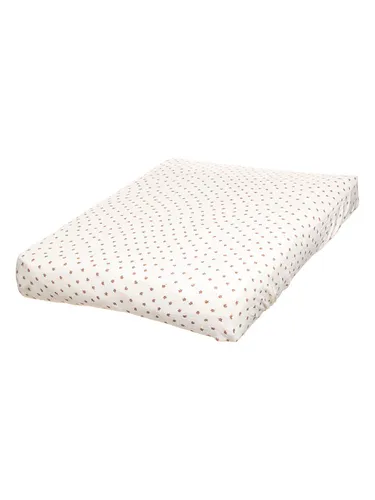 mushie Spannbettlaken in Creme/Braun, mehrfarbig,mushie