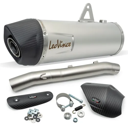 Endschalldämpfer LeoVince SLIP-ON SBK LV ONE EVO Edelstahl Carbon Kappe
