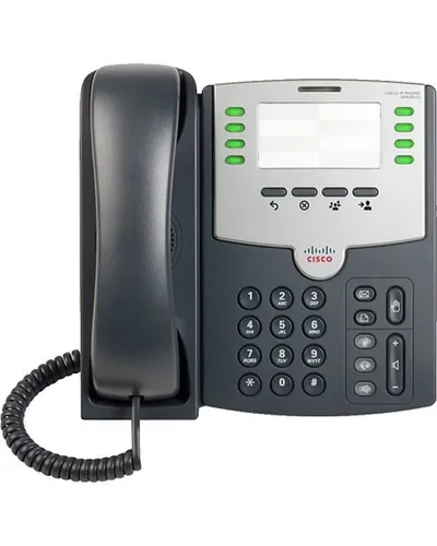 Cisco SPA501G VoIP SIP-Haustelefon Türtelefon 8 Line Kensington lock PoE