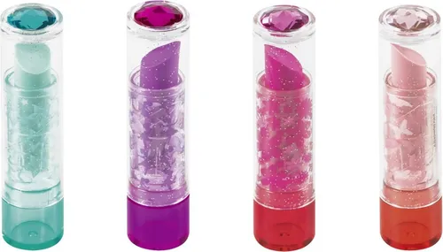 40XBRUNNEN 102988502 Radiergummi Lipstick - Fun Collection Radiergummi in Lipstick-Form, 7 x 2 cm, in bunten Farben. Perfekt für kreative Bastelprojekte und ein echter Blickfang auf jedem Schreibtisch.