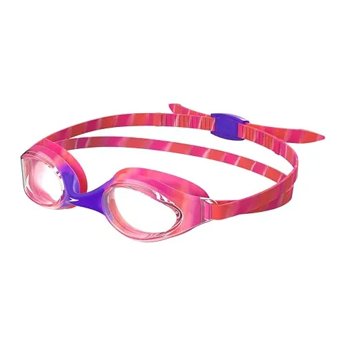 Speedo Unisex Kinder Hyper Flyer Schwimmbrille | Bequeme Passform | Verstellbares Design | Anti-Beschlag | Wasserdicht Schwimmbrille, Pop Purple, Einheitsgröße