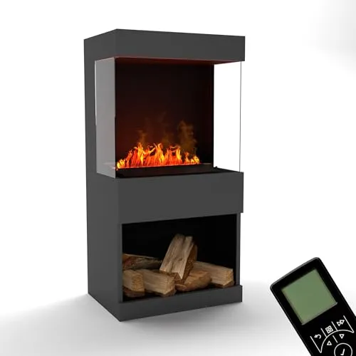 GLOW FIRE Elektrokamin OGF 2: Realistischer Wasserdampfkamin mit Knisterfunktion - Elektrokamin mit patentierter Opti-myst® Flammtechnik für ein täuschend echtes Flammenspiel. Einfache Montage, umweltfreundliches Design und integrierter Knistereffekt für eine entspannte Atmosphäre.