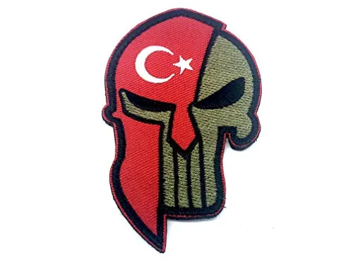 Patch Nation Türkische Zenturio-Flagge der Türkei Gestickte Airsoft Klettverschluss-Flecken