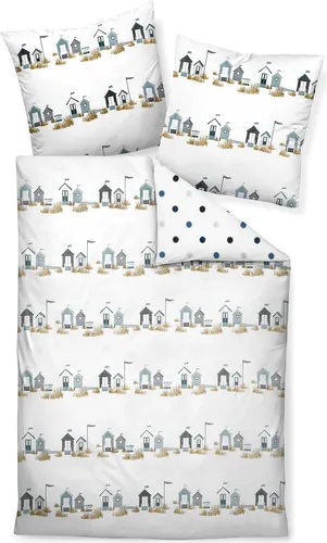 Janine Design Mako-Satin Bettwäsche Palermo 31055-02 in weiß von Original Janine