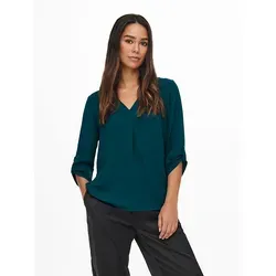 JDY Shirtbluse JDYDIVYA LIFE 3/4 TOP WVN NOOS grün S (36)