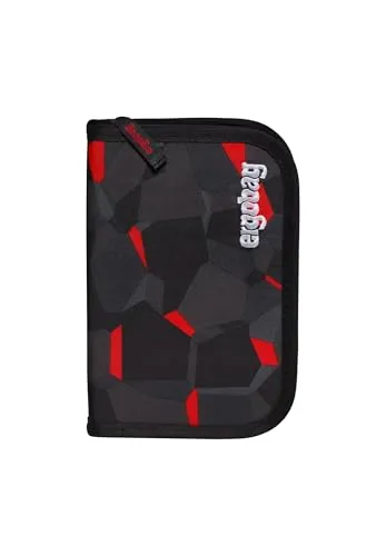 ergobag Federmäppchen TaekBärdo - Grau, 23-tlg - Federmäppchen mit 22 Teilen, wasser- und schmutzabweisend, ideal für Schule und Freizeit. Maße: 20x13.5x6.5 cm, leicht und praktisch für jeden Schreibtisch.
