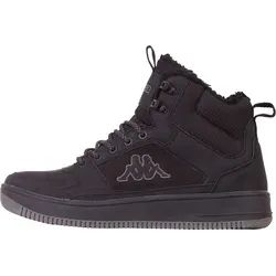 Kappa Herren Sneaker Schuhe High Top gefüttert 243046FUR 1111 schwarz - Größe 46 EU - Wanderschuhe für Herren, gefüttert und ideal für jede Jahreszeit, bieten optimalen Komfort und Stil.