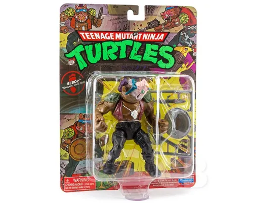 Teenage Mutant Ninja Turtles Wingnut & Scewloose Actionfigur - Fantastische Kreaturen für Kinder, 10,2 cm große Actionfigur mit 7 Gelenkpunkten und original 80er Jahre Verpackung – ein Muss für Sammler!