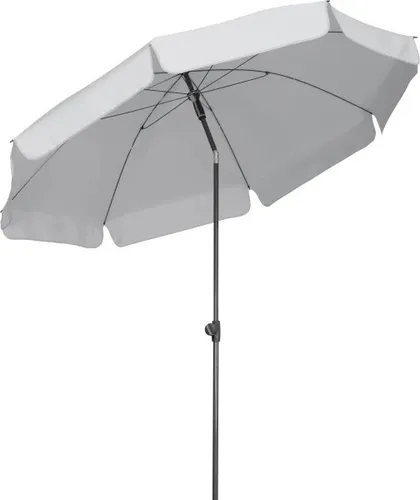 Schneider Sonnenschirm Aquila silbergrau, Ø 250 cm - Sonnenschirm mit Ø 250 cm, UV-Schutz und ideal für Garten und Terrasse, sorgt für angenehmen Schatten an sonnigen Tagen.
