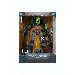 McFarlane Toys Warhammer 40k Deluxe Figur: Ork Meganob with Shoota - Spielfigur mit detailreicher Ausstattung und Stand, perfekt für Sammler und Warhammer-Fans ab 12 Jahren.