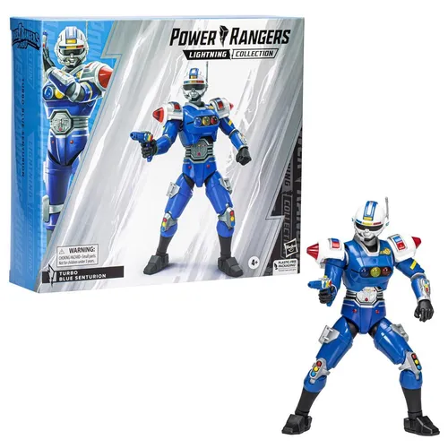 Power Rangers Lightning Collection Turbo Blue Senturion Action-Figur - Actionfigur für Kinder, 16,8 cm groß, mit besonderer Beweglichkeit für kreative Spielmöglichkeiten und inspiriert von Power Rangers Turbo.