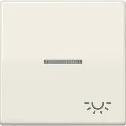 Jung AS591KO5L Wippe mit Lichtleiter, Symbol Licht, Duroplast, Serie AS, weiß