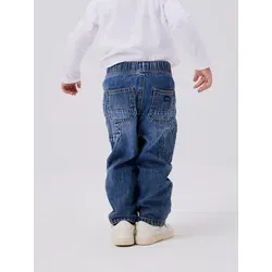 NAME IT Boy Jeans Loose Fit - Jungen-Jeanshosen, bequemer Loose Fit mit angenähtem Kordelzug für optimalen Tragekomfort und lässigen Style.