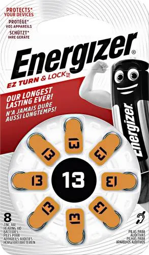 Energizer Knopfzelle ZA 13 1.4V 8 St. 280 mAh Zink-Luft Hearing Aid PR48