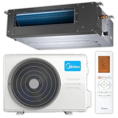 MIDEA Split Klimaanlage Kanal-Set MTJ-18HWFNX(GA) 5,2 kW - Ideal für Räume bis 60 m², sorgt für gleichmäßigen Luftstrom und angenehme Temperaturen. Mit sicherer Kondensatpumpe für effizienten Betrieb und optionalem Leitungspaket für einfache Installation.