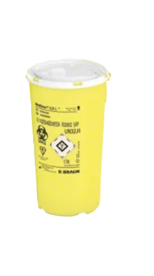 MEDIBOX Entsorgungsbehälter 0,8 l 1 St in gelb von B. Braun