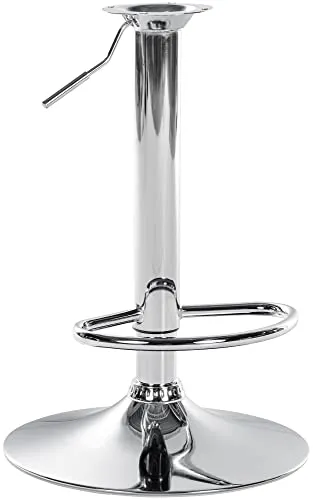 CLP Höhenverstellbare Barhocker-Säule, Chrom in silber von CLP