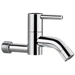 Wandauslaufventil Twin DN 15 mit verchromter Oberfläche von evenes