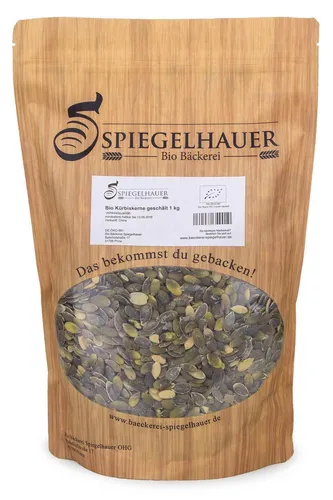 Bio Kürbiskerne schalenlos 1 kg glutenfrei von Bäckerei Spiegelhauer