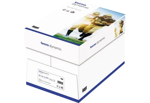 Inapa tecno Kopierpapier Dynamic A4 80g - 2500 Blatt - Papier für hochwertige Druckergebnisse, ideal für Büro und Home Office. Profitieren Sie von der großen Menge und sparen Sie bei größeren Bestellungen!