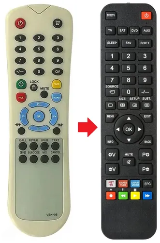 Fernbedienung geeignet für 1ONE VEK06