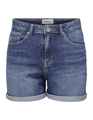 ONLY Onljosephine Stretch Shorts - Damen-Shorts von ONLY, bequemes Stretchmaterial, perfekte Passform mit umschlagbaren Säumen und praktischen Taschen für einen lässigen Look.