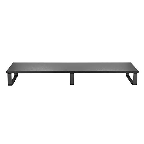 RICOO Laptopständer FS0112 - Monitorständer für 2 Monitore - Ständer für Computermonitore, ergonomisch mit Platz für Tastatur und Maus, belastbar bis 20kg, ideal für Home Office und Gaming mit modernem Design.