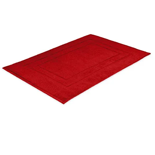 EXKLUSIV HEIMTEXTIL Frottier Handtücher Badvorleger 50 x 80 cm Rot 700 g