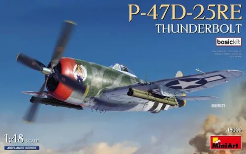 P-47D-25RE THUNDERBOLT / 1:48 - Miniart