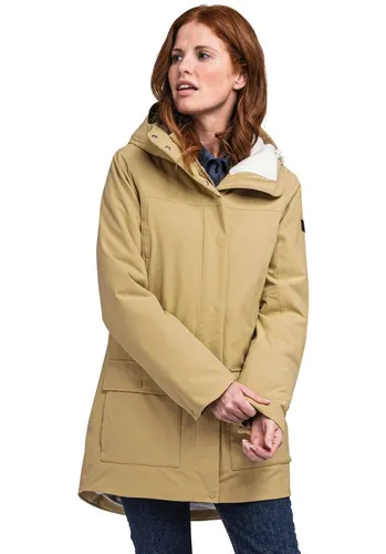 Schöffel Damen Ins. Parka Rotterdam L - Funktionsjacke, wind- und wasserdicht mit 4-Wege-Stretch und warmem Teddyfutter für optimalen Komfort in der kalten Jahreszeit.