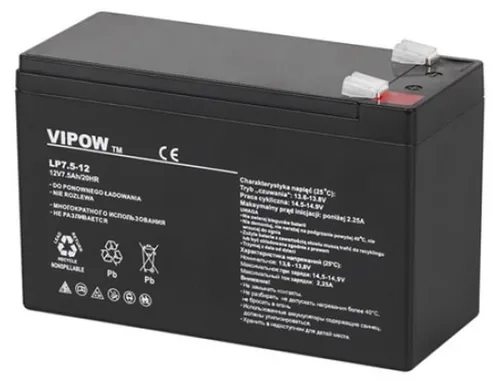 Produktbild Akumulator żelowy VIPOW 12V 7.5Ah