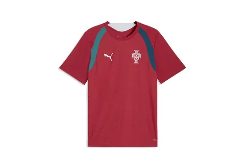 PUMA Trainingsshirt Portugal Slim Trainingstrikot Herren rot XL - Stylisches PUMA Trainingsshirt in Club Red für Fußball-Enthusiasten. Slim Fit und aus 100% Polyester – ideal für sportliche Aktivitäten und optimalen Tragekomfort.